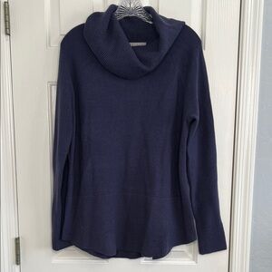 Cyrus blue cowl turtleneck knit sweater size large